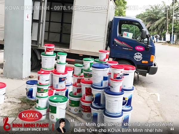 KH mua sơn KOVA nhà máy Hà Nội tại KOVA Bình Minh 12