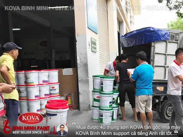 KH mua sơn KOVA nhà máy Hà Nội tại KOVA Bình Minh 16