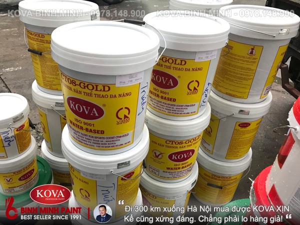 Khách hàng mua sơn KOVA Hà Nội chính hãng nhà máy tại công ty Bình Minh 6
